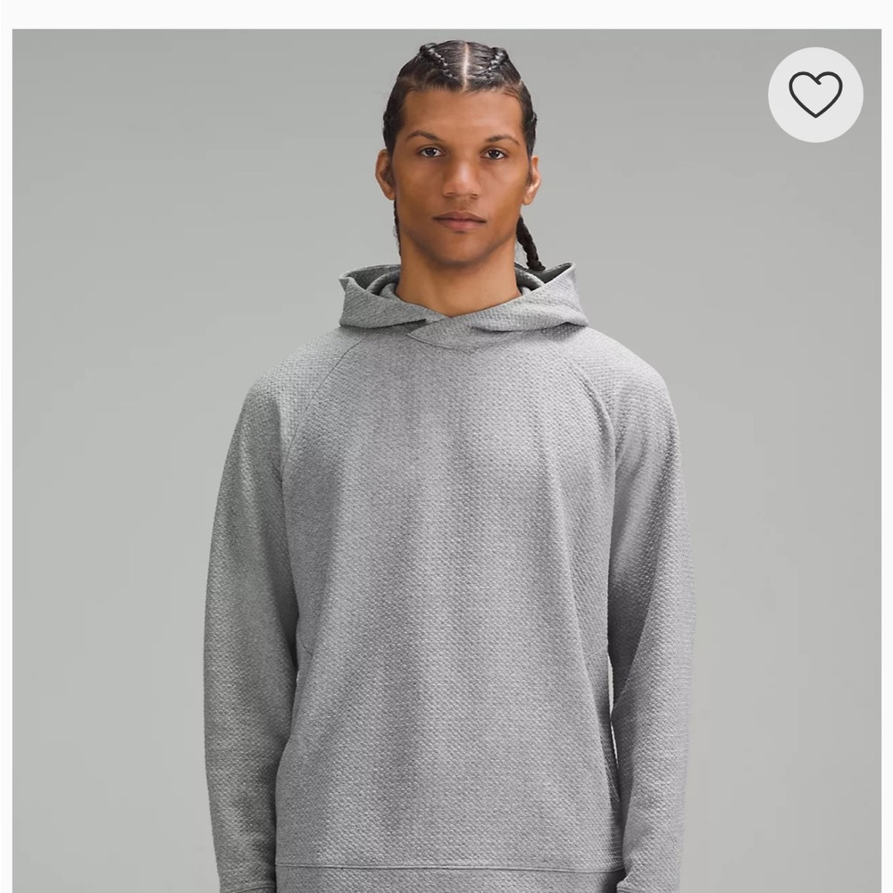 Men’s Lululemon textured double knit cotton hoodie